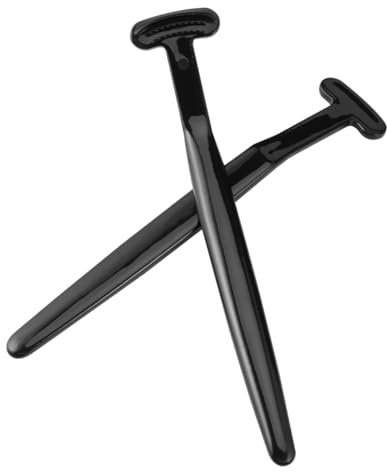 NIYANGLE Puliscilingua in Carbone di Bambù 2 Pezzi Raschietto per la Lingua Ergonomico Nero Strumento per la Pulizia Orale per Alito Fresco e Rimozione Detriti
