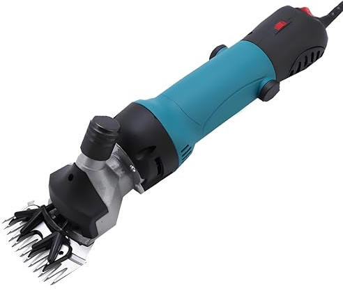 Klippmaskin för Får och Elektrisk Fårklippningsmaskin Har 690W 2400 RPM 6 Justerbara Hastigheter för Får Getter Alpackor Lamor Gårdsdjur Boskap Gård Blue