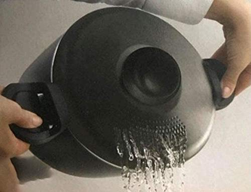 Accademia Mugnano PENTOLA SCOLI Antiaderente con Coperchio COLAPASTA 22 CM SCOLAPASTA 1 PZ