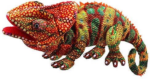 The puppet Company - Große Kreaturen – Chamäleon-Handpuppe (orange)