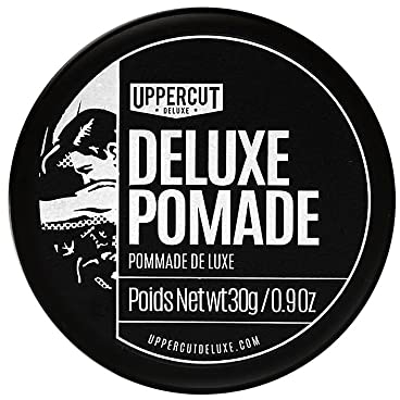 Uppercut Deluxe Pomata Deluxe Midi, Pomata Professionale a Base d'Acqua per Creare Look Intemporalie Classici, Fissaggio Forte e Alto Splendore, Prodotto per Capelli Uomo 30g