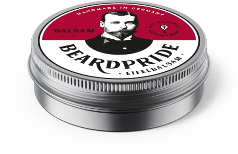 BEARDPRIDE Balsamo per barba da uomo, il balsamo originale per barba del barbershop – Il nostro balsamo per barba si basa su burro di karitè naturale e oli preziosi, balsamo per barba, regalo per
