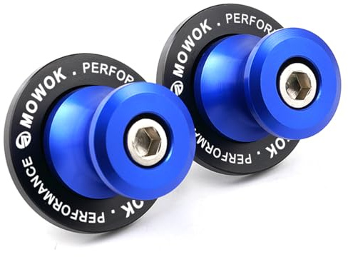 M6 Diábolos Basculante de Deslizadores Tornillo del Soporte de Motocicleta para MT09 MT10 MT25 R7 R1 R6 R9 FZ1 FZ6 FZ8 TRACER 7 9 GT XSR900 Tenere700 Benelli TRK 502 702 X Aprilia RS660 RSV4 (Azul)