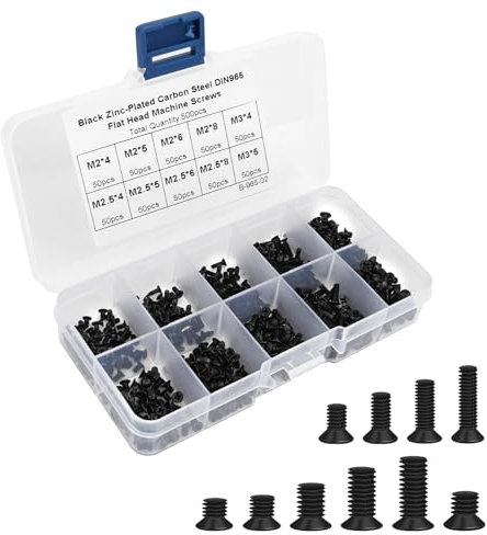 500 Piezas Tornillos para Ordenador Portátil，M2 M2.5 M3 Tornillos Pequeños，Ornillos de Ordenador，Tornillos para Computadora para Computadora, Placa Base y Portátil