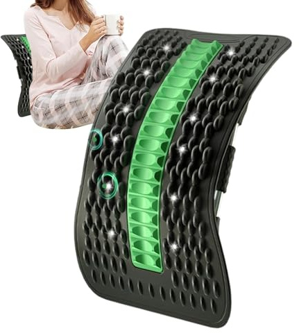 Estirador De Espalda 35*21*5 Cm | Soporte Lumbar Multifuncional | Material De Silicona Ergonómico Y Altamente Elástico | Para Estiramientos De Hombros, Caderas, Pantorrillas, Plantares, Yoga, Pilates