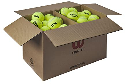 Wilson Unisex-Adult Triniti Club Tennisbälle, Yellow, Official