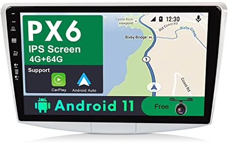 JOYX PX6 Android 10 bilradio passar Passat B6/B7 Magotan/CC (2010–2018) – [4G64G] – Bakkamera Canbus gratis – 10,1 tum 2 din – stöder DAB rattkontroll 4G WiFi BT4.0 Carplay