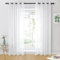 twoja pszczółka Tenda 145 x 250 cm, 2 pezzi, Bianco, Trasparente, Tenda pronta, Tende in voile, Tende trasparenti con occhielli, Soggiorno, Asilo nido, Camera da letto