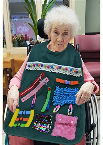 Couverture sensorielle pour démence avec activités pour Personnes âgées souffrant de Perte de mémoire et de soulagement de l'anxiété d'Alzheimer