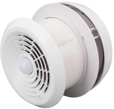 Ventilador de Ventilación de Techo para Autocaravana, Extractor de Aire con Forma de Cabeza de Seta, 2 Velocidades, 12V, con Iluminación y Pantalla de Malla para RV