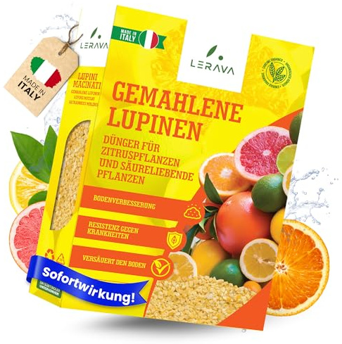 LERAVA® Lupins terrestres (3,6 kg) - engrais citronnier organique - acidifiant naturel du sol - action rapide pour agrumes - améliore croissance et résistance aux maladies - idéal pour citrons en pot
