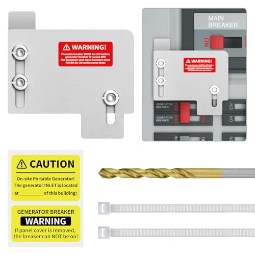 Marsflex Generator Interlock Kit for Cutler Hammer Horizontal Main only CH Series TAN Breaker 150 & 200 Amp Panels, 1 1/2 Inches Spacing Between Main and Generator Breaker, Professional Interlock Kit