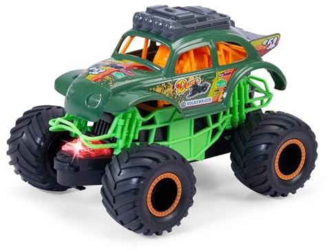 Dickie Toys - Camion Monstre Dune Bug à partir de 3 Ans (18 cm) – VW Coccinelle comme Camion Monstre avec lumière et Son Cool, Voiture Jouet pour Enfants avec Friction et pneus en Caoutchouc, Piles