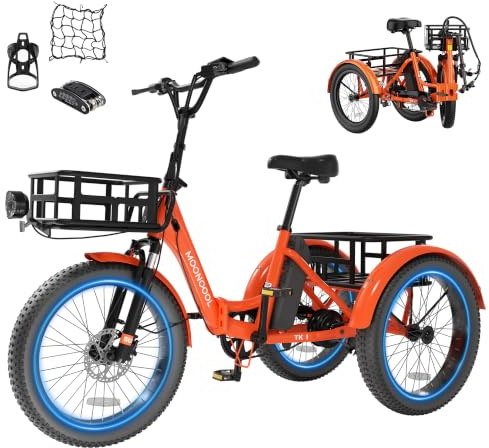 MOONCOOL Electric Trike for Adults, 250W Motor Electric Tricycle for Adults