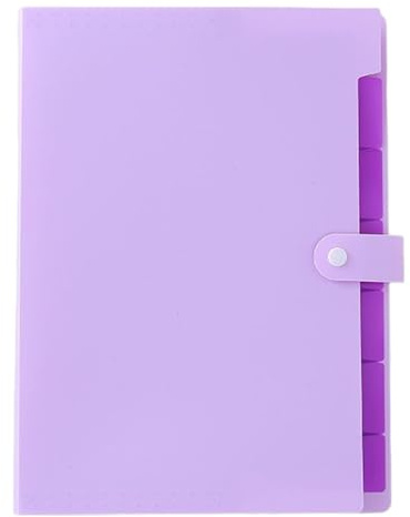 Organizador de carpetas de archivos A4 - Organizador de papel portátil de 12,8 pulgadas | Carpeta de almacenamiento multifunción con 7 bolsillos, soporte para recibos de facturas con etiquetas de colo