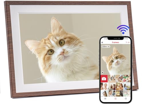 Marco de Fotos Digital Inteligente Wi-FI FRAMEO 10,1 Pulgadas 32 GB, Pantalla táctil IPS LCD 1280x800, rotación automática Retrato/Paisaje, Uso compartido instantáneo de Momentos a través de la