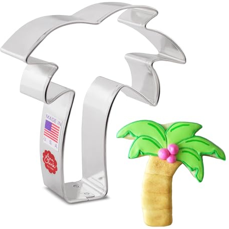 Ann Clark Palm Tree Cookie Cutter, Large 4-1/4 Made in USA