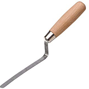 Colorus Profi Fugenkelle 10 mm | Verfug-Kelle Stahl | Kelle mit Holzgriff | Putzkelle Putzerkelle | Stuckateurwerkzeug