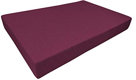 chilly pilley Cuscino Trapuntato Per Mobili In Pallet Riempito Con Fiocchi Di Schiuma Rivestimento Per Divano In Pallet Cuscino Per Schienale Cuscino (Cuscino Del Sedile 120x60x12, Viola)