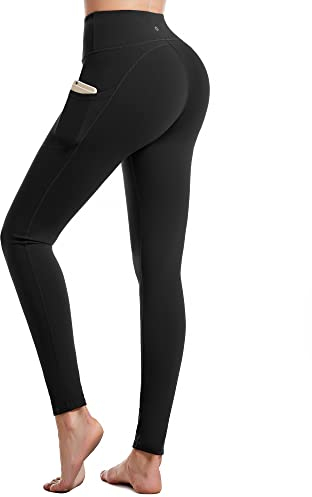 CAMBIVO Leggings Damen High Waist Camouflage, Golfhosen Sport Leggins Damen Lang mit Handytasche, Sporthose Yogahose Atmungsaktiv & Blickdicht für Fitness, Yoga, Training, Casual