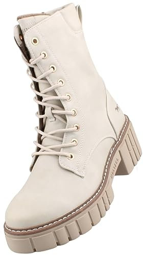 MUSTANG Damen Stiefelette Weiß, Schuhgröße:EUR 41