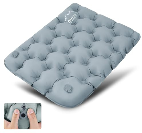 ONTYZZ Coussins Siège Gonflable Coussins de Stade Ultraléger Imperméable Coussin d'air Portable Tapis de Siège Extérieur pour Voyage Camping Bateaux Concerts Randonnée Pédestre Chaise de Bureau Avion