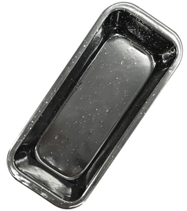 Fackelmann 687445 Moule à Pain, Moule à Pain de mie, Moule Pain, Moule à Cake, Moule à brioche, Moule à gâteaux, Acier, Email, Noir, 29 cm x 13 cm x 6,5 cm