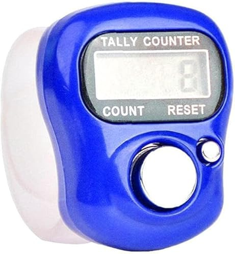5 Digit LED Digital Row Counter, Handheld Tally Counter with Ring Electronic Click Counter for Golf and Lap Counting