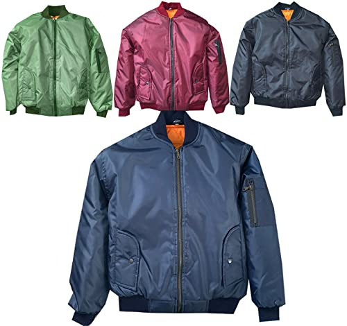 Mens MA1 Army Pilot Biker Bomber Security Military Doorman Zipper Jacket Top
