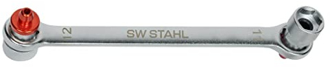 SW-Stahl 01452L-3 bromsventilationsnyckel I ventilationsnyckel 11 x 12 mm I bromskabel nyckel I ventilationssats I bromsventilation I verktyg bromsventilation I ventilera bromsar