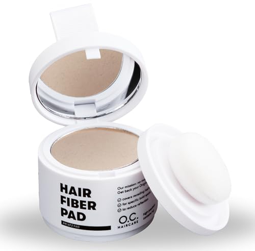 O.C. HAIRCARE Ansatzpuder zur Haarverdichtung für Frauen & Männer - für Geheimratsecken, Scheitel & Haaransatz - von führenden Salons empfohlen - 9 Farben - widerstandsfähiges Haarpuder (Hellblond)