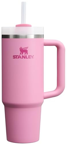 Stanley Quencher FlowState H2.0 Stainless Steel Vacuum Insulated Tumbler with Lid and Straw for Water, Iced Tea or Coffee, Smoothies and More, Peony, 850.5 g