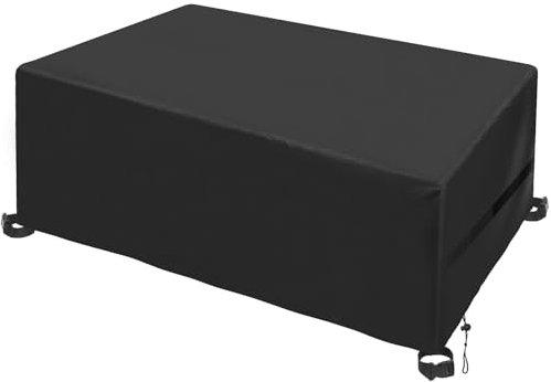 Betarami Housse de protection pour meubles de jardin - 126 x 126 x 74 cm - Imperméable - Coupe-vent - Anti-poussière - Anti-UV - Tissu Oxford - Pour meubles de jardin - Résistant à l'hiver