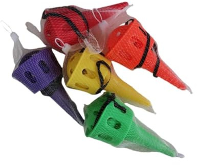 Fonowx Juego de 5 Pelotas y Vasos para atrapar Pelotas Ligeras, Juego de Captura de Tetherball para Exteriores, Playa para niños