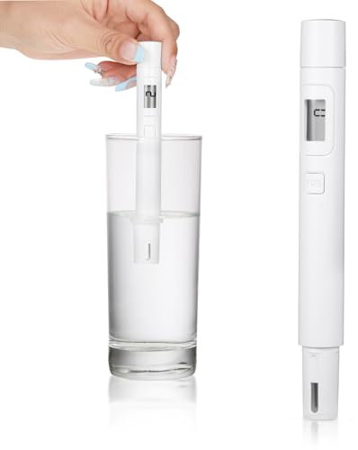 Wassertester, TDS Messgerät, PPM Messgerät Wasser,Wasserqualität-Tester für Trinkwasser, Schwimmbad, Aquarium, Pools und Labor, Leitwertmessgerät mit hoher Genauigkeit und LCD Display