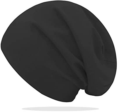 Glamexx24 Beanie Mütze Herren Damen: Slouchy Baumwoll Jersey Übergangsmütze, Laufmütze, Chemo Mütze, Fahrradmütze für Alle Jahreszeiten