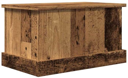 vidaXL Scatola Portaoggetti Legno Antico 30x50x28 cm Legno Multistrato, Contenitore portaoggetti, Scatola portautensili, Contenitore di conservazione