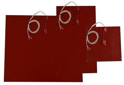 500 Watt Silikon-Heizmatte 40x29cm selbstklebend, integrierter Temperaturbegrenzer - Heizpad Wärmematte für Pressformen und technische Geräte