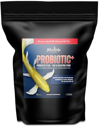 Blue Ridge Fish Food 5lb, Probiotic Plus 3/16 Floating Pellet, Koi Goldfish Food