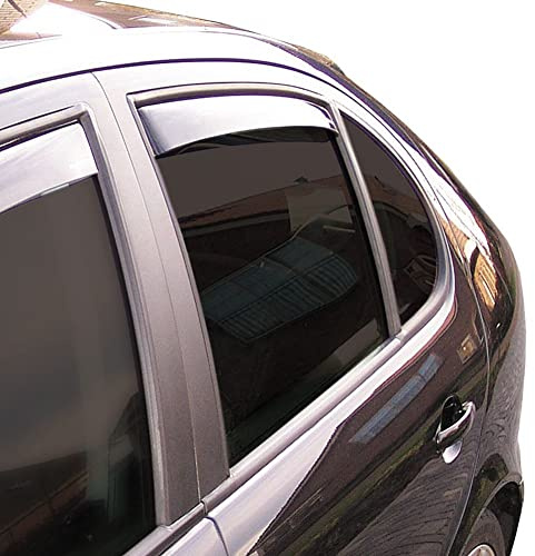 ClimAir Windabweiser Master Schwarz (Hinten) kompatibel mit Mitsubishi Eclipse Cross 2017-