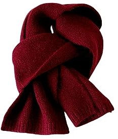 KATIAK Children's Scarf - Burgundy - Wool Cashmere - 15cm x 130cm - Unisex - 3-12 Years
