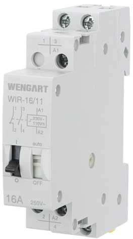 Wengart hushålls-pulsrelä WIR-16, 1NO1NC AC230V 16A, ger exakt kretskontroll och är lämplig för automatiseringsapplikationer som kräver snabb växling