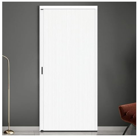 Portes pliantes Porte Pliante Invisible En Nid D'abeille Blanche, 50 100 150 200 CM Portes Accordéon Pour Chambre À Coucher/ Salle De Bain/ Balcon, Séparateur De Pièce Porte Coulissante Personnalisabl