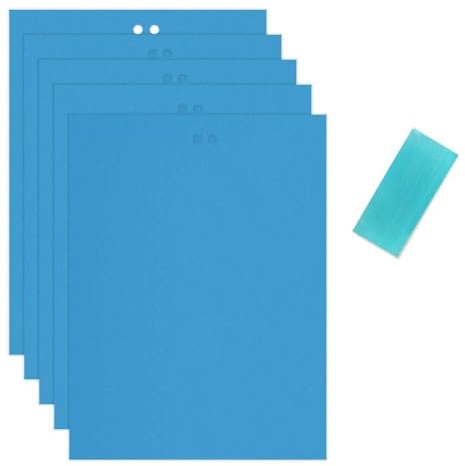40 Piezas Trampa Moscas, Pegatinas Adhesivas de Papel de Mosca, atrapamoscas para Plantas, Trampas de Mosca pegajosas (40-Azul)