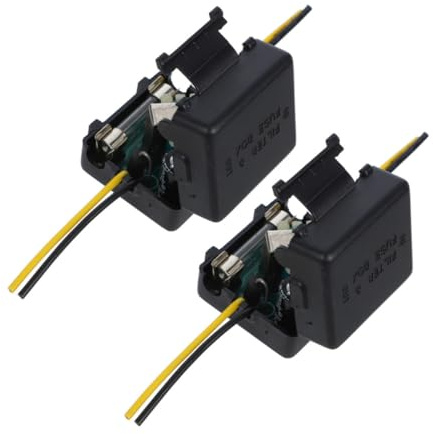 GALPADA Filtre Anti-Parasites 12 V Lot de 2 pour Voiture Système Stéréo avec Alimentation Stable et Réduction Interférences