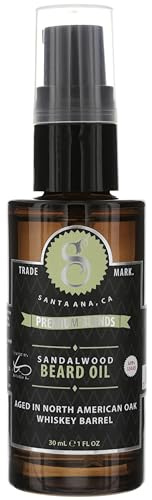 Suavecito Premium Blends Beard Oil - Leave-In Beard Conditioner For Softening Hair, Hydrating Skin, Eliminating Beard Dandruff, Healthy Beard Growth - Sandalwood Fragrance - 1 oz