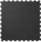 Heavy Duty Garage Flooring - 4 Tiles of PVC Interlocking Floor Tile, Gym Matting (497 x 497 x 7mm) (Black)