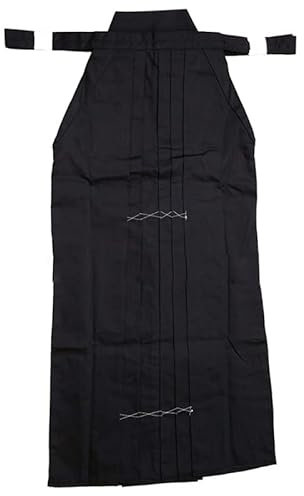 Japan Kendo Aikido Hapkido Kampfsport Kleidung Sportbekleidung Hakama für Herren Damen Traditionelle Kleidung, Schwarz, S-165cm
