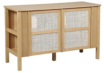 Mobile doppio lavabo rovere porte cannage 130 cm