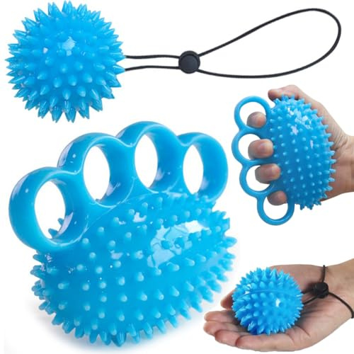 Handgrepp stärkare fingertränare utrustning pressa stressboll för att lindra handledsmärta, karpaltunnel, hand fysisk terapi, stresslindring, äldre slagåterhämtning, artrit, ångest
